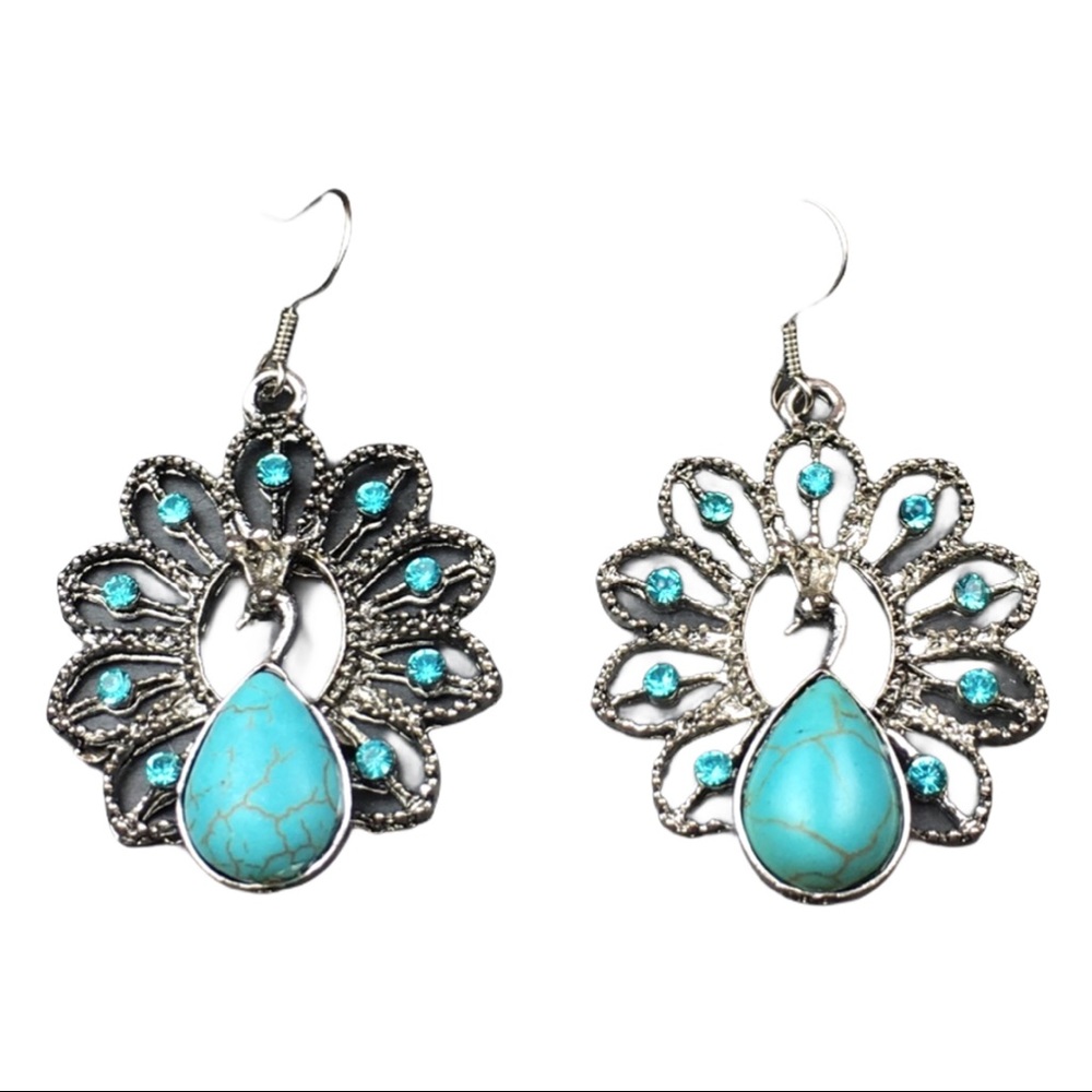 Peacock Earrings